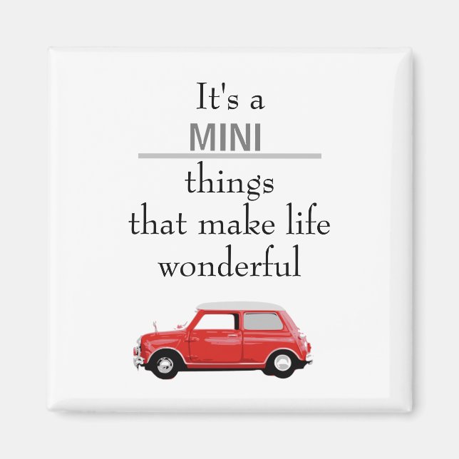 Aimant Mini Cooper Rot Mini (Devant)