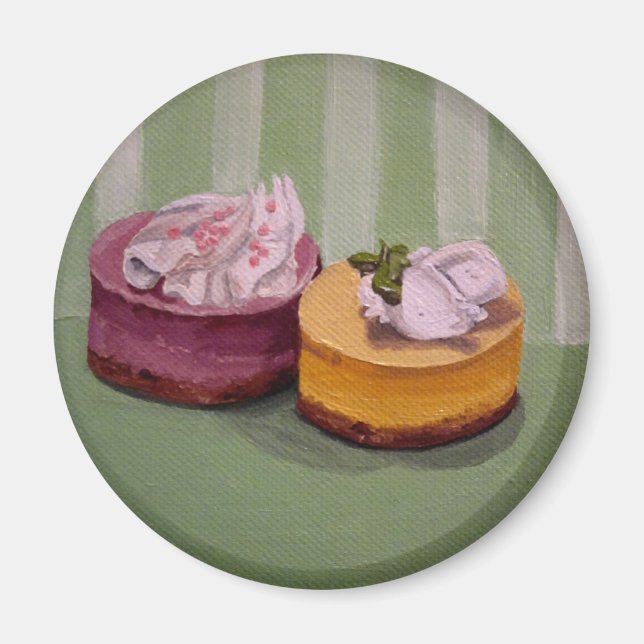 Aimant Mini gâteau au fromage (Devant)