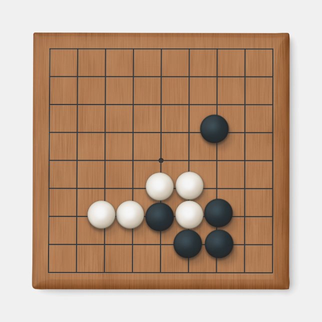 Aimant Miniature 9x9 Poche avec Pierres (Devant)