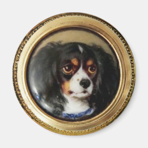 Aimant MINIATURE PORTRAITS DE CHIEN Tricolor Espagnol