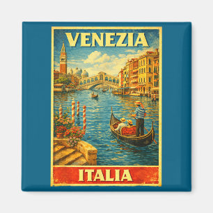 Aimant Minimal Venise Italie Voyage Vintage Venise