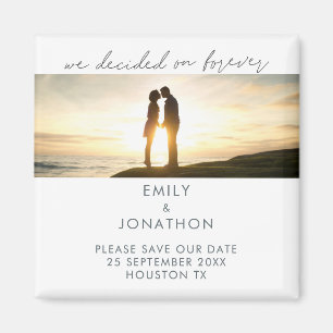 Aimant Minimaliste Décidé sur photo à jamais Enregistrer