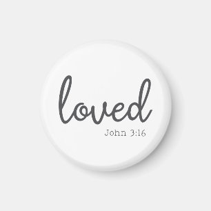 Aimant Minimaliste Jean 3:16 amour