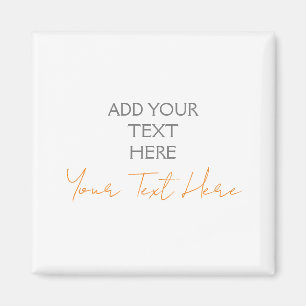 Aimant Minimaliste Moderne Personnalisé Texte Personnalis