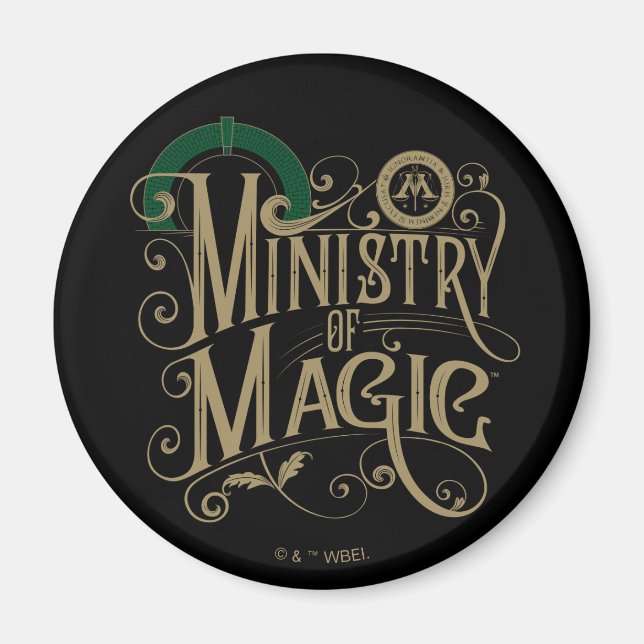 Aimant MINISTÈRE vintage DE MAGIC™ Graphic (Devant)