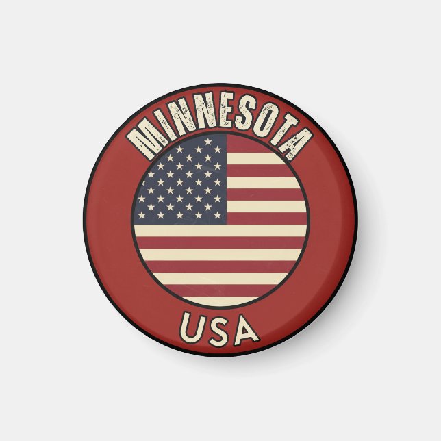 Aimant Minnesota États-Unis d'Amérique (Devant)