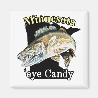 Aimant Minnesota 'Eye Candy Funny Walleye Pêche