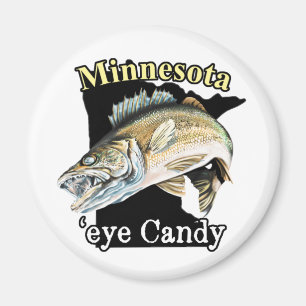 Aimant Minnesota 'Eye Candy Funny Walleye Pêche