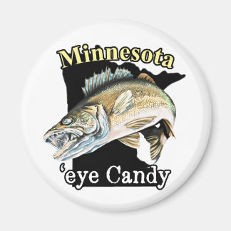 Aimant Minnesota 'Eye Candy Funny Walleye Pêche