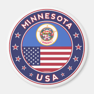 Aimant Minnesota sticker, phone se marie, bag, clock