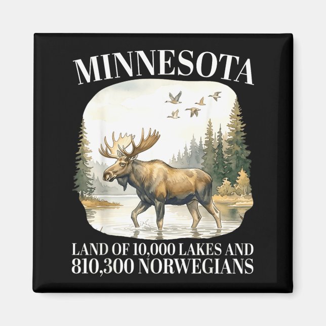 Aimant Minnesota Terre de 10000 lacs et 810300 (Devant)