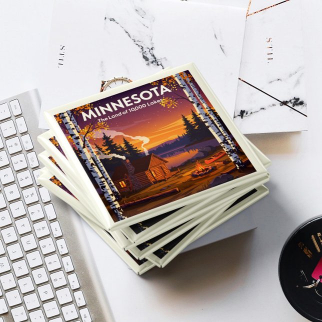 Aimant Minnesota vintage (Créateur téléchargé)