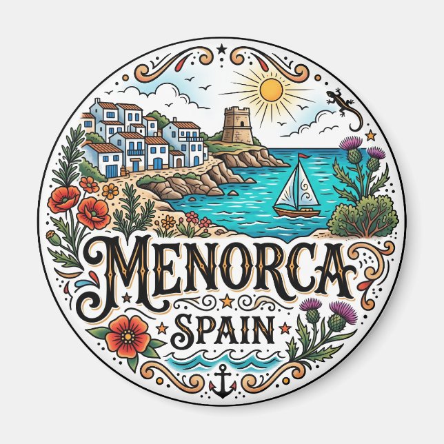 Aimant Minorque, Îles Baléares, Espagne (Devant)