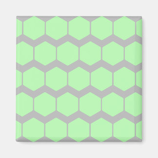 Aimant Mint Green et Grey, Retro Motif géométrique.