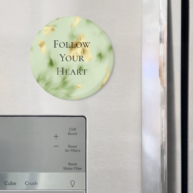 Aimant Mint Green Gold Cowhide (In situ (réfrigérateur))