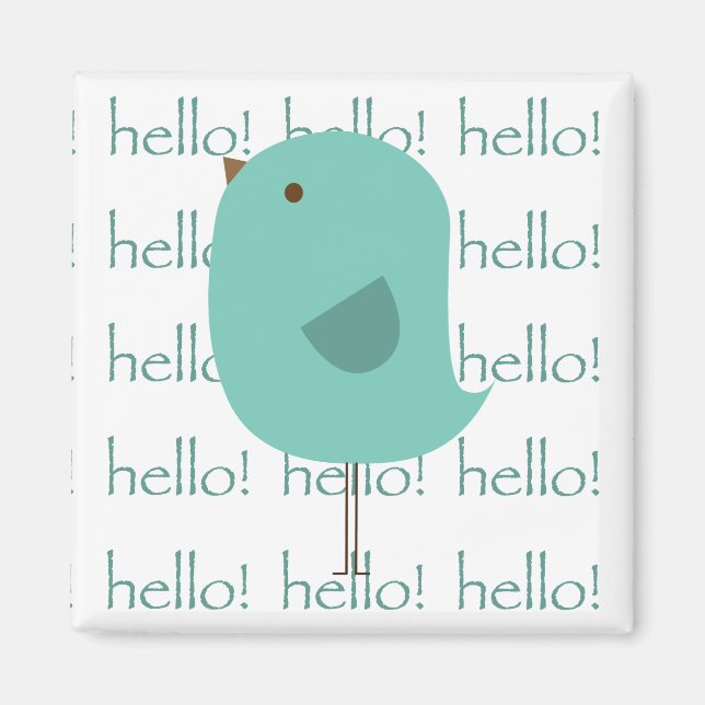 Aimant Mint Hello Bird (Devant)