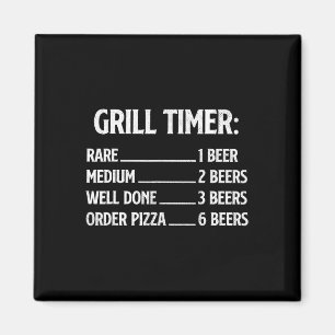 Aimant Minuterie de grillade - amateur de barbecue barbec