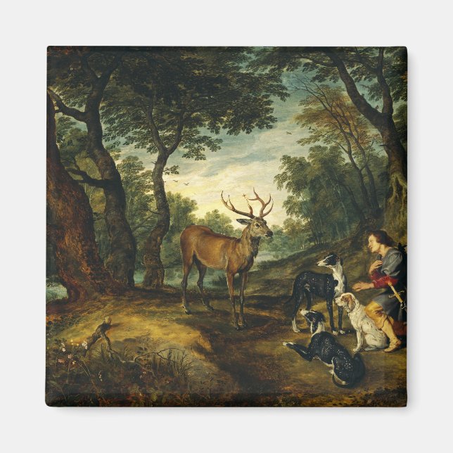 Aimant Miracle de saint Hubert par Pierre Paul Rubens  (Devant)