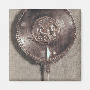 Aimant Miroir de main dépeignant Léda et le cygne
