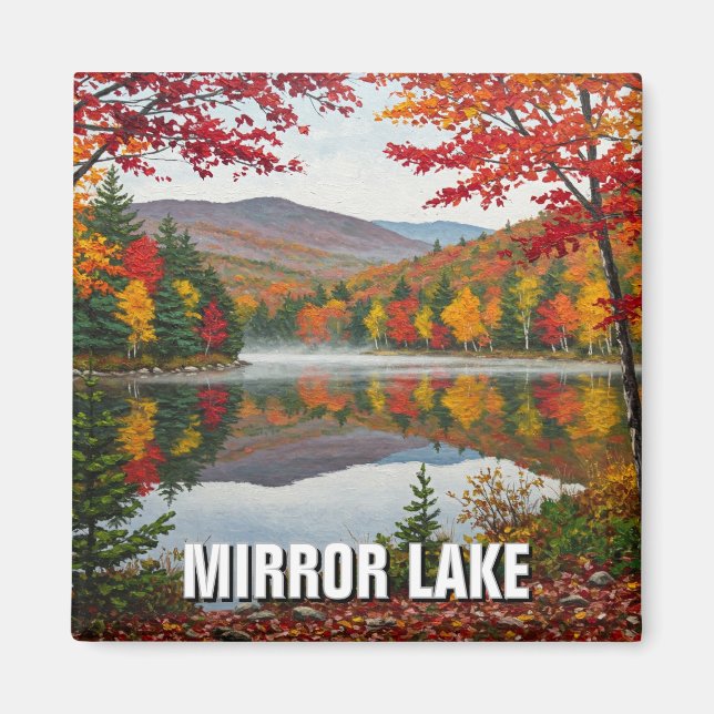Aimant Mirror Lake New Hampshire Travel (Devant)