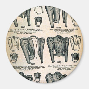 Aimant Miss' Bicycle Jakcets - Annonce Vintage 1897