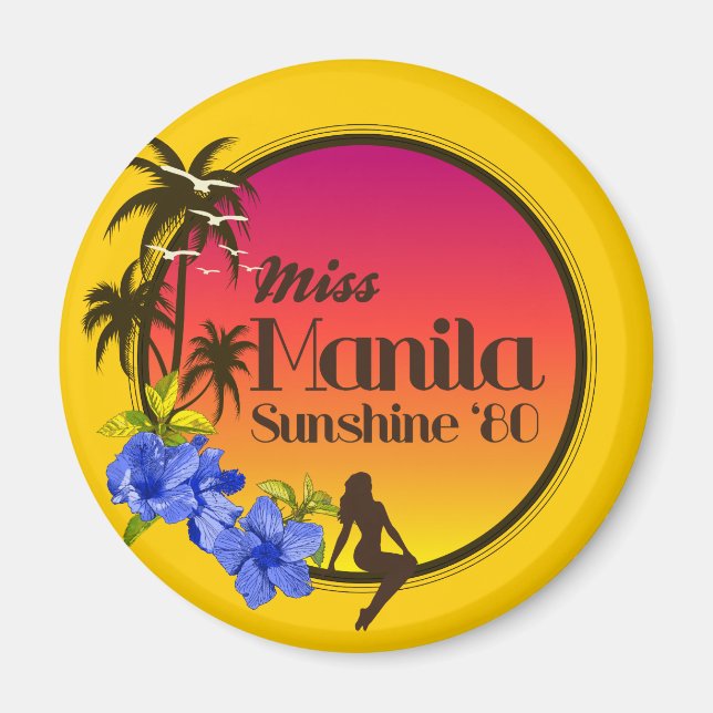 Aimant Miss Manila Sunshine '80 - L'île de la tentation (Devant)