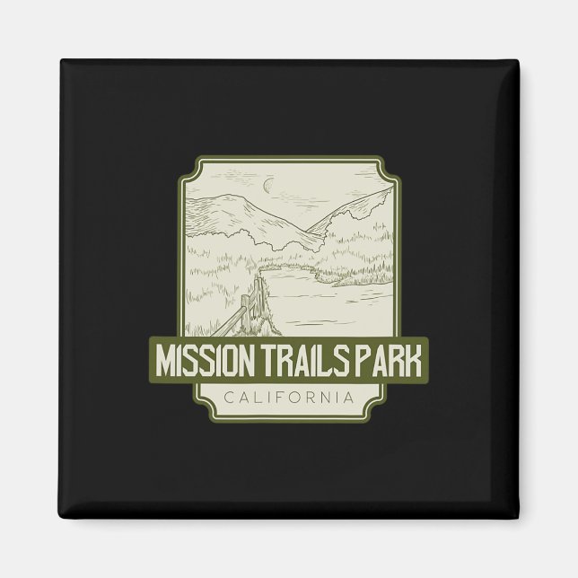 Aimant Mission Trails Park – Californie  (Devant)