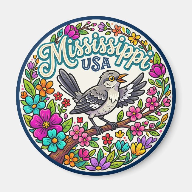 Aimant Mississippi États-Unis (Devant)