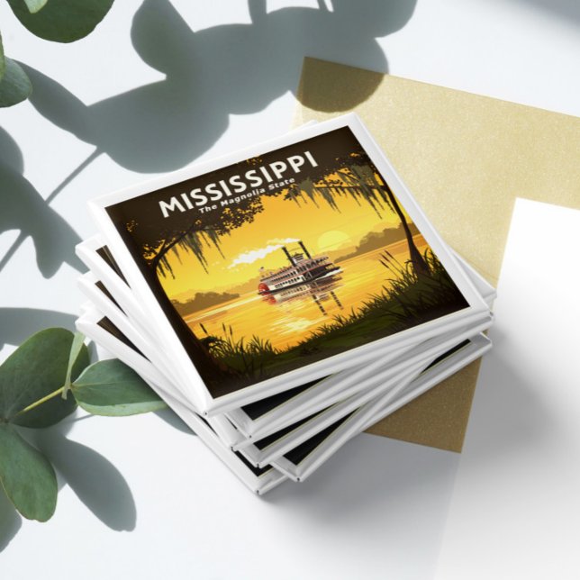 Aimant Mississippi vintage (Créateur téléchargé)