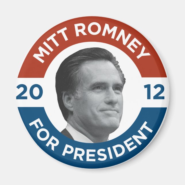 Aimant Mitt Romney Pour Le Président 2012 (Devant)