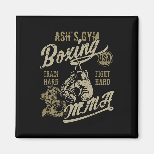 Aimant Mixed martial art de boîte de gym Ash's Conception (Devant)