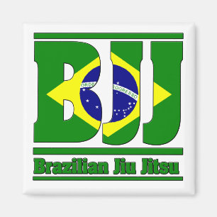 Aimant Mixed martial art du drapeau brésilien Jiu Jitsu