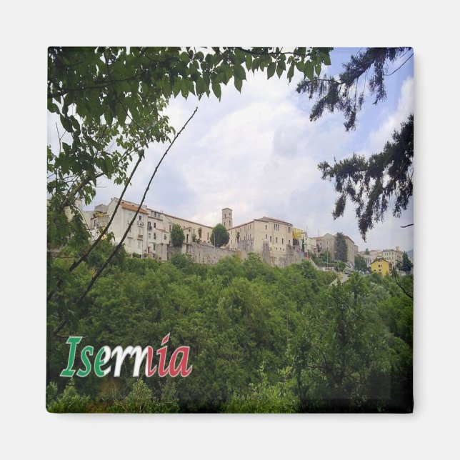 Aimant MLS015 ISERNIE, Glimpse, Molise, Italie, Frigo (Devant)