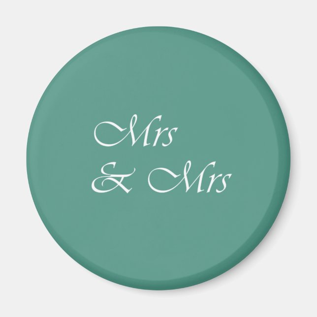 Aimant Mme et Mme Typographie (Devant)
