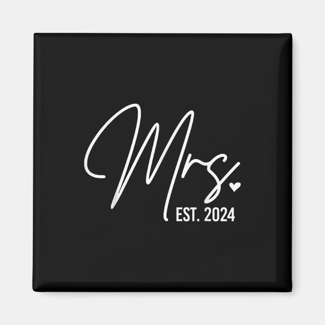 Aimant Mme. Établi 2024 Mariée Mariage Pour Son M. & (Devant)
