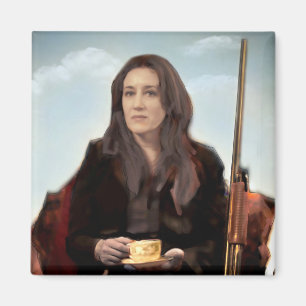 Aimant Mme orpheline S - féministe frais du noir  