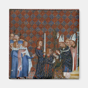 Aimant Mme Tiberius B Viii f.58 Coronation du roi Charles