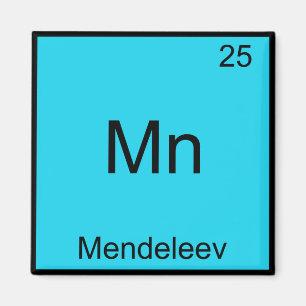 Aimant Mn - Mendeleev Chemise Drôle Symbole Élément Chimi