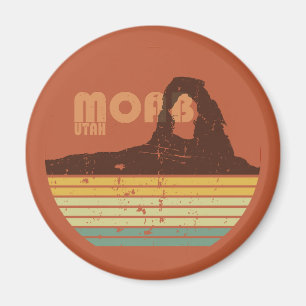 Aimant Moab Utah coucher de soleil vintage Parc national 