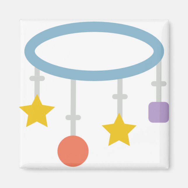 Aimant mobile cercle bébé (Devant)