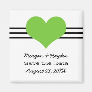 Aimant Mod Heart Enregistrer l'aimant de date, vert