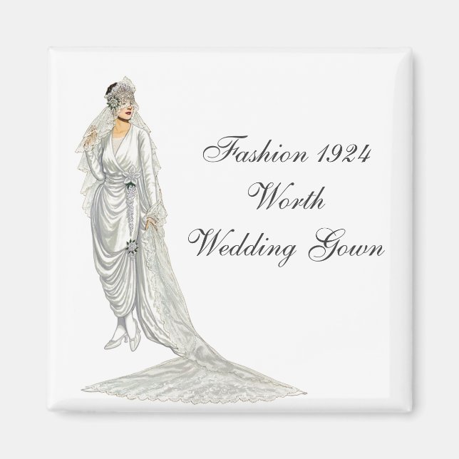 Aimant Mode 1924 Mariage Gown (Devant)