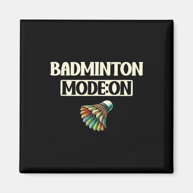 Aimant Mode Badminton Amusant Volant Coloré  (Devant)