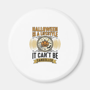 Aimant Mode de vie Halloween Typographie de citrouille vi