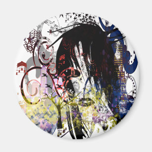 Aimant Mode Diva tourbillonné