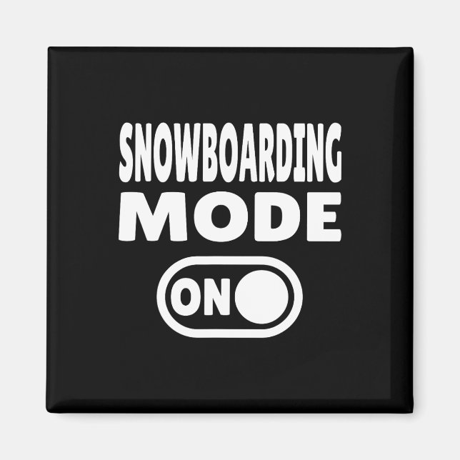 Aimant Mode snowboard On - Sports d'hiver 1 (Devant)
