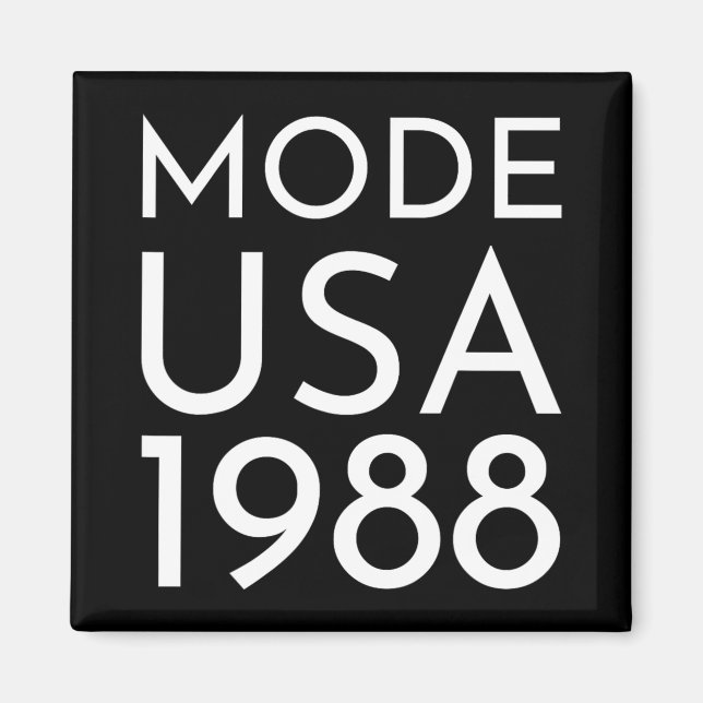 Aimant Mode Usa 1988 M Tour  (Devant)