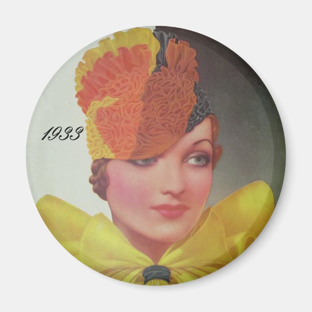 Aimant Mode vintage 1933 (Devant)