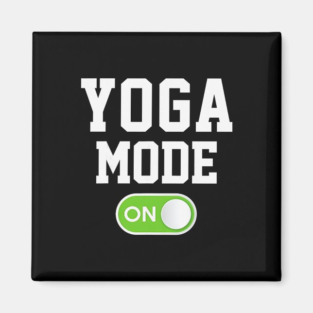 Aimant Mode Yoga Activé Drôle Yogini Yogi  (Devant)