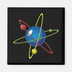 Aimant Modèle coloré de l'Atom